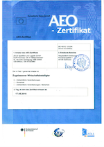 AEO Zertifikat